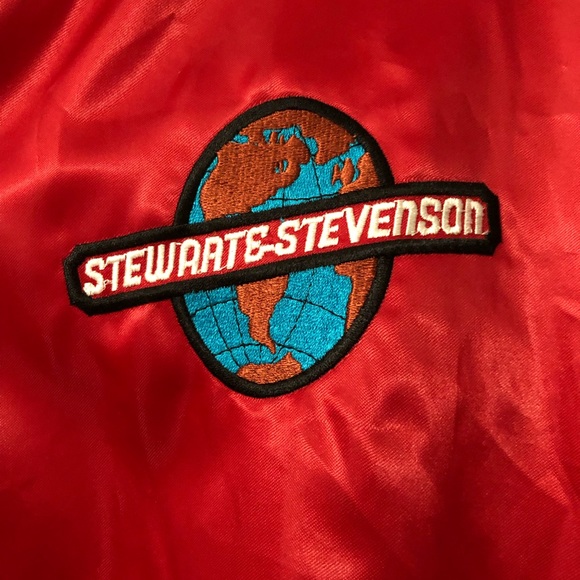 Vintage 1980's/90's “Stewart & Stevenson” Lightweight Bomber Jacket - Picture 3 of 6